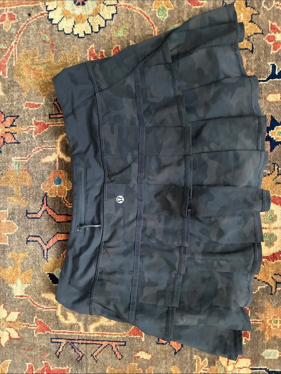 lululemon athletica Dresses & Skirts - lululemon athletica Black Camo Athletic Skirt
